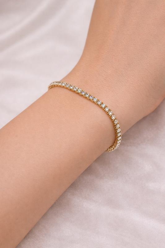 Bratara Tennis Gold 2 mm